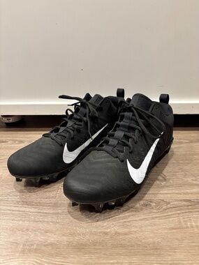 Nike Alpha Menace Football Cleats Mens Size 16 Black White CV6477-001 NEW
